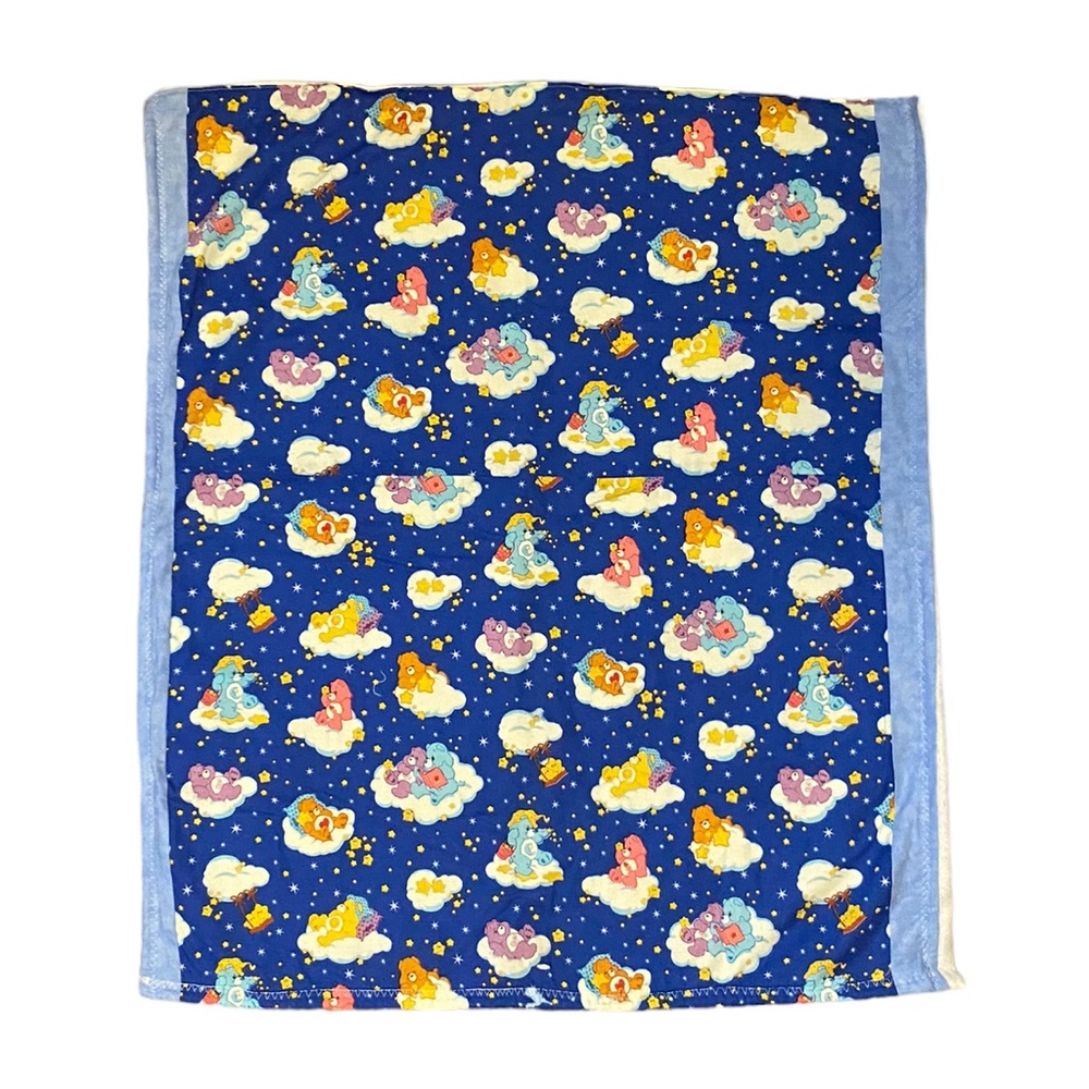Handmade Care Bears Print Baby Blanket